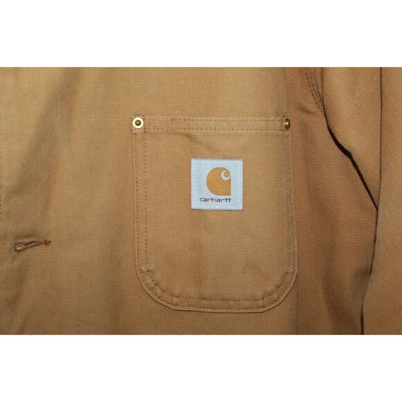 Carhartt Duck Chore Coat Blanket Lined Jacket Work Barn Men's Read Size H14677 - Picture 4 of 12